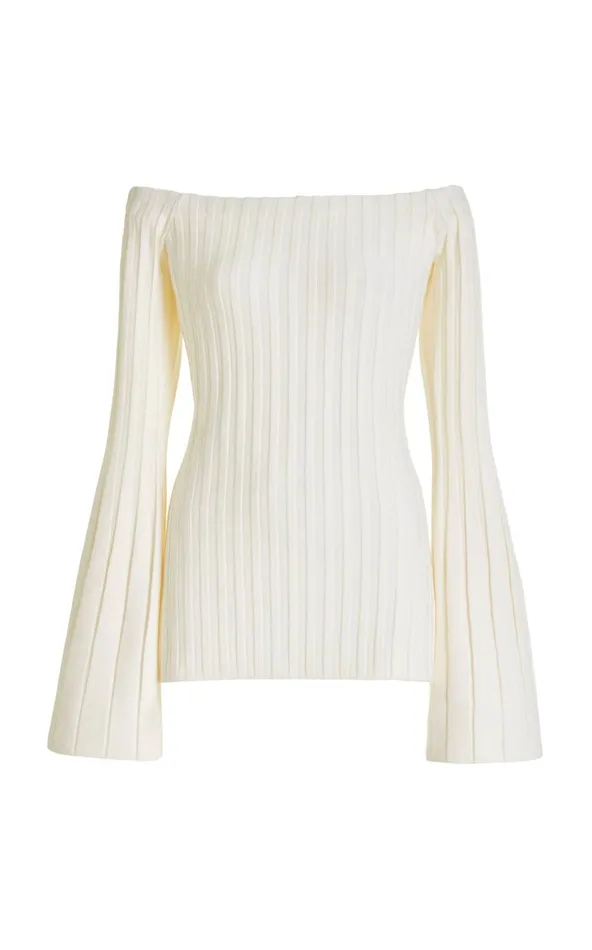 Women Sweaters and Turtlenecks Gabriela Hearst Nelson Knit Sweater In Ivory Merino Wool Cashmere Women Sweaters and Turtlenecks Gabriela Hearst Nelson Knit Sweater In Ivory Merino Wool Cashmere