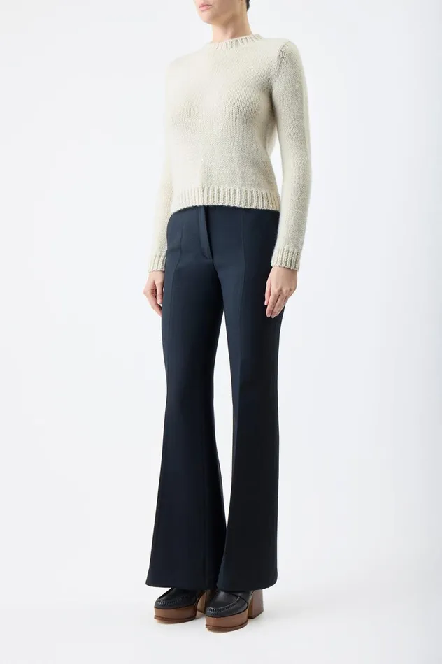 Women Sweaters and Turtlenecks Gabriela Hearst Rhun Knit Sweater In Ivory Cashmere
