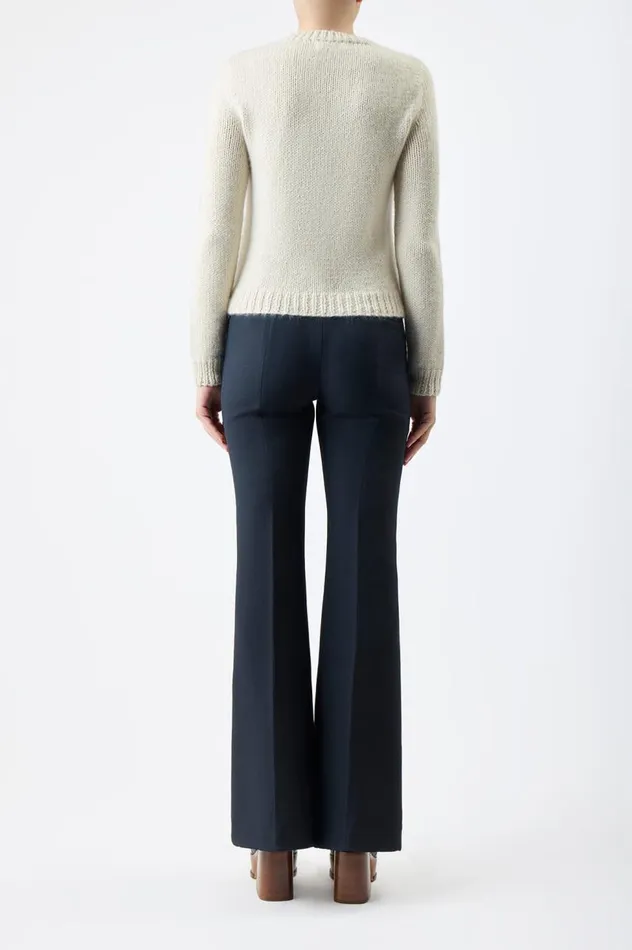 Women Sweaters and Turtlenecks Gabriela Hearst Rhun Knit Sweater In Ivory Cashmere