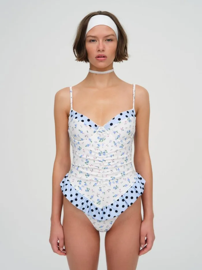 Women Swim For Love and Lemons Muna One Piece Swimsuit White Women Swim For Love and Lemons Muna One Piece Swimsuit White