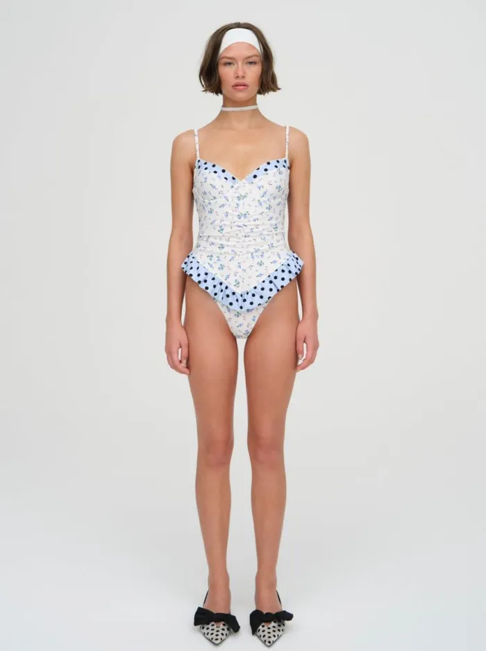 Women Swim For Love and Lemons Muna One Piece Swimsuit White Women Swim For Love and Lemons Muna One Piece Swimsuit White