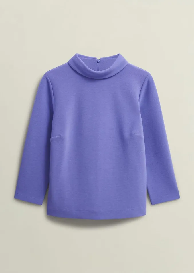 Women Tali Textured Top Deep Sky Blue Hobbs Tops