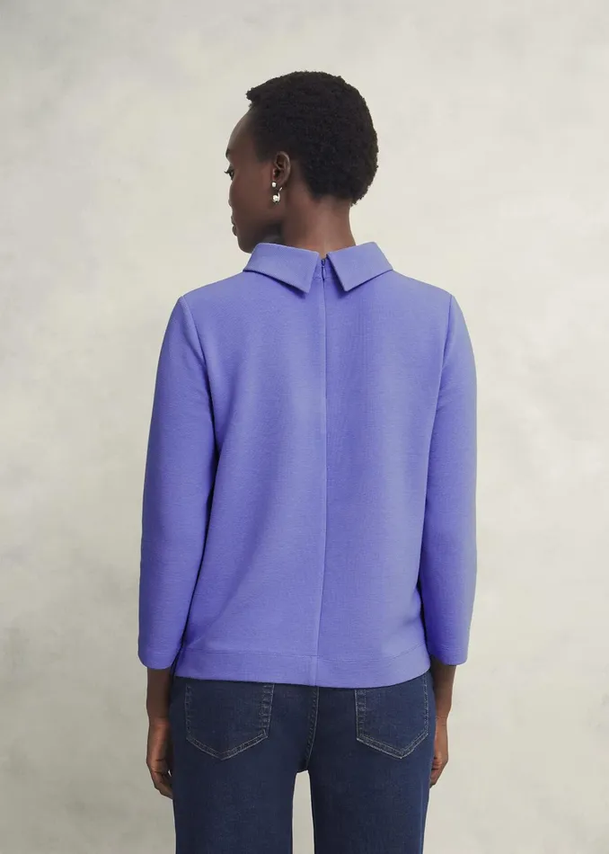 Women Tali Textured Top Deep Sky Blue Hobbs Tops