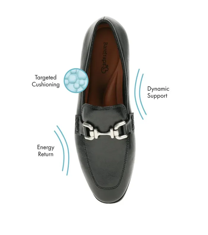 Women Tammy Loafer Black Baretraps Flats and Loafers