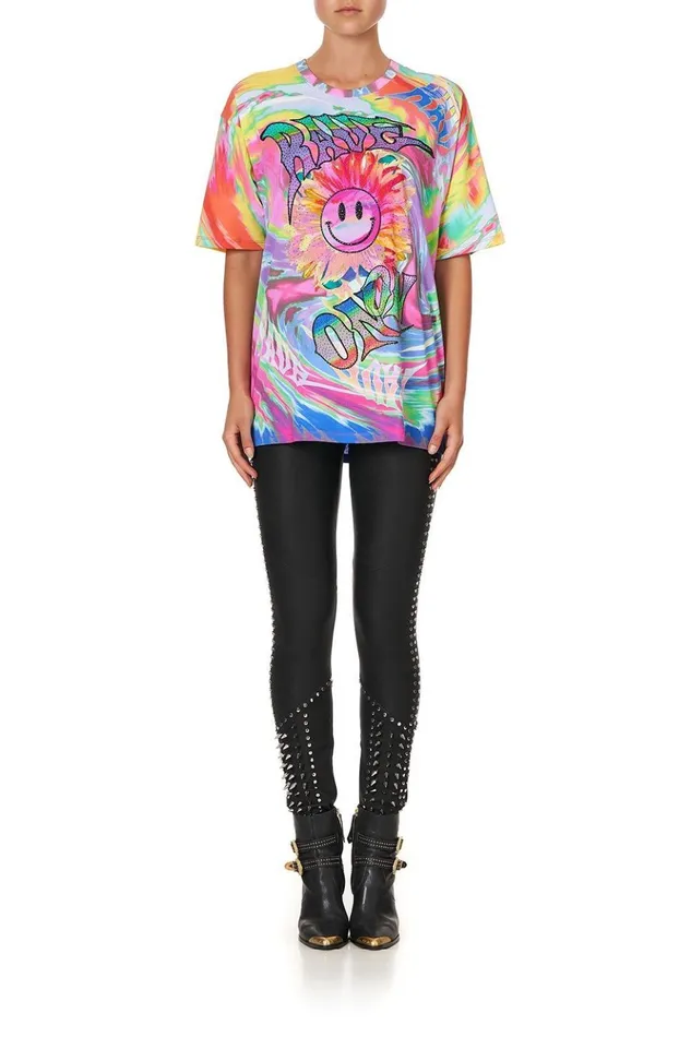 Women Tees Camilla Oversize Band Tee Trance Temptation