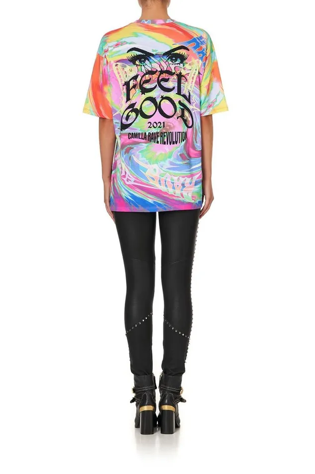 Women Tees Camilla Oversize Band Tee Trance Temptation