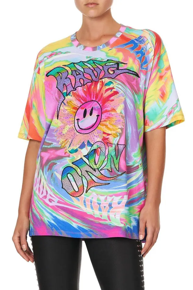 Women Tees Camilla Oversize Band Tee Trance Temptation
