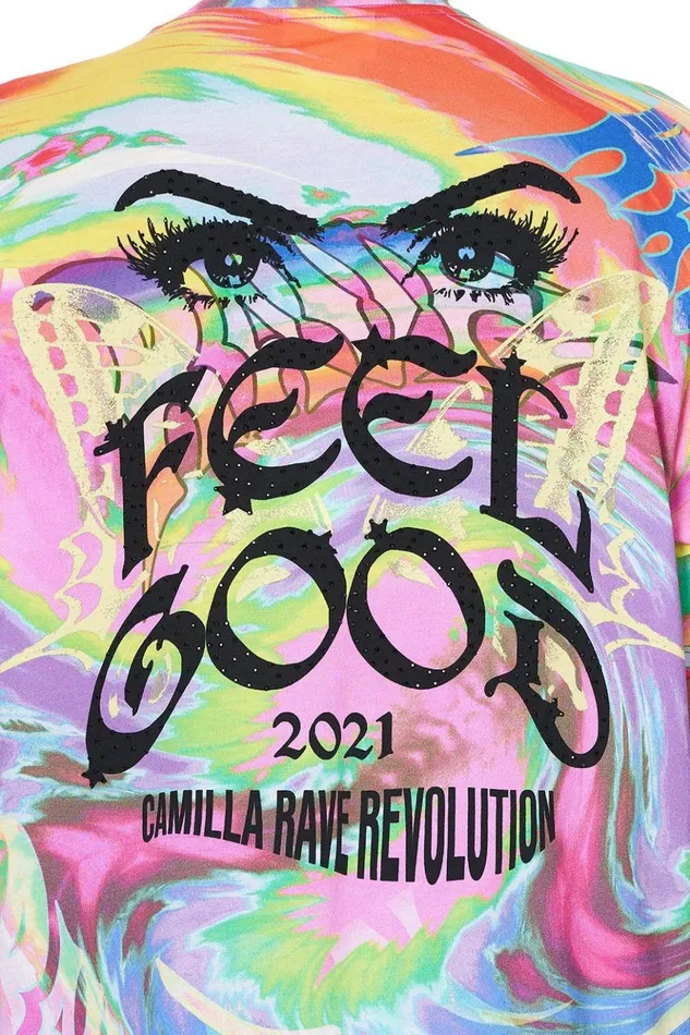 Women Tees Camilla Oversize Band Tee Trance Temptation