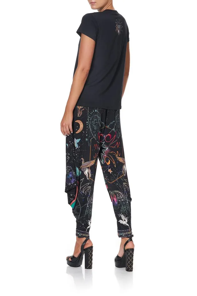Women Tees Camilla Slim Fit Round Neck TShirt Midnight Moon House