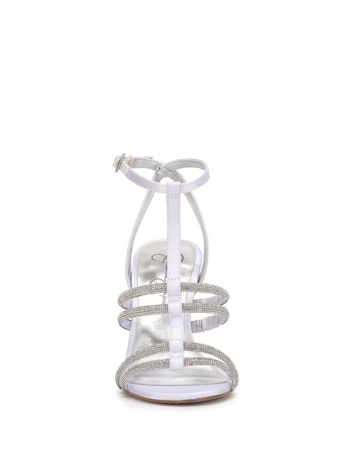 Women Tiannah TStrap High Heel In White Jessica Simpson Sandals