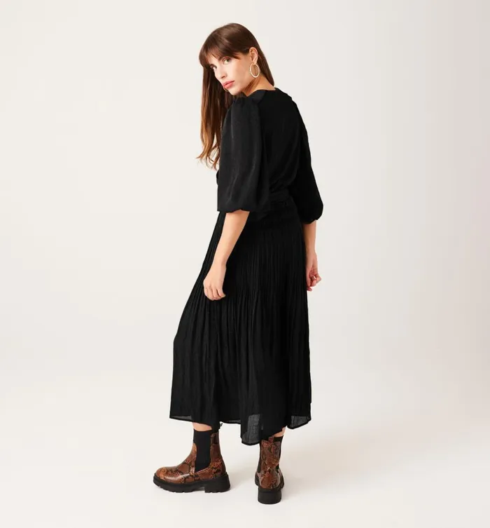 Women Toile De Jouy Inspired Dress 8211 Black Promod Dresses Women Toile De Jouy Inspired Dress 8211 Black Promod Dresses