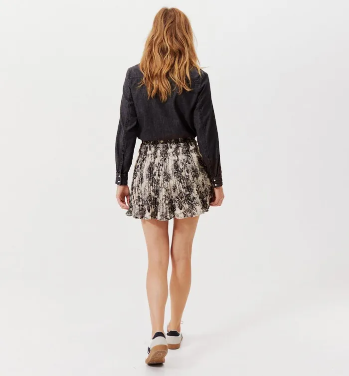 Women Toile De Jouy Inspired Skirt 8211 Black Print Promod Skirts Women Toile De Jouy Inspired Skirt 8211 Black Print Promod Skirts