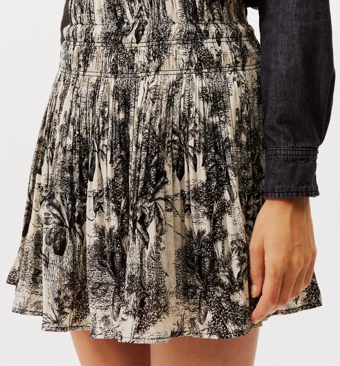 Women Toile De Jouy Inspired Skirt 8211 Black Print Promod Skirts Women Toile De Jouy Inspired Skirt 8211 Black Print Promod Skirts