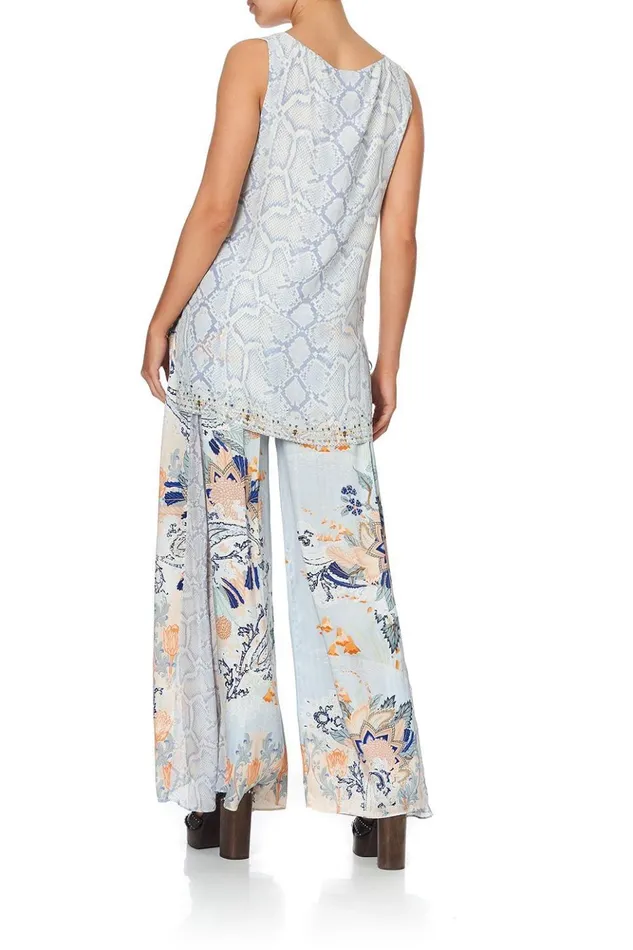 Women Tops Camilla Front Split Tunic Bush Diamond