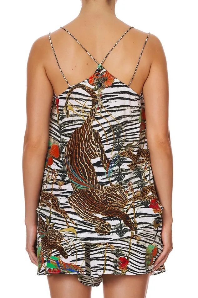 Women Tops Camilla Metal Trim Double Strap Top Cosmic Conflict