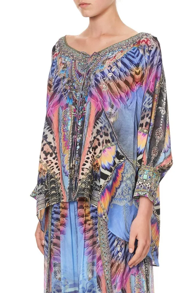 Women Tops Camilla Raglan Sleeve Button Up Top Love On The Wing