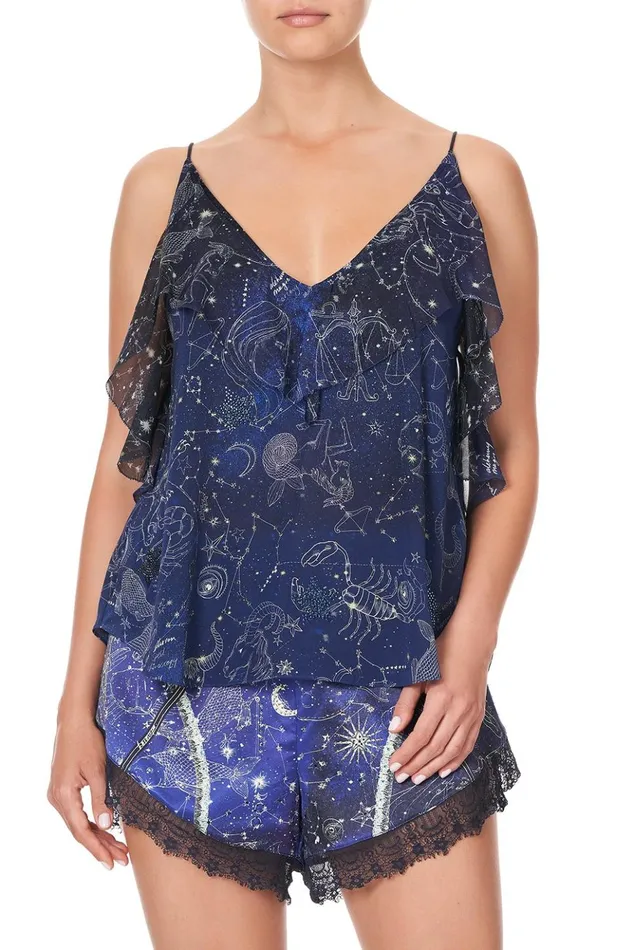 Women Tops Camilla Top With Neckline Frill Its A Sign