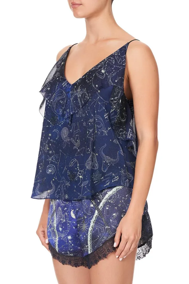 Women Tops Camilla Top With Neckline Frill Its A Sign