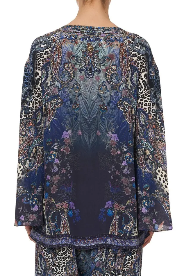 Women Tops Camilla V Neck ALine Blouse Festival Express