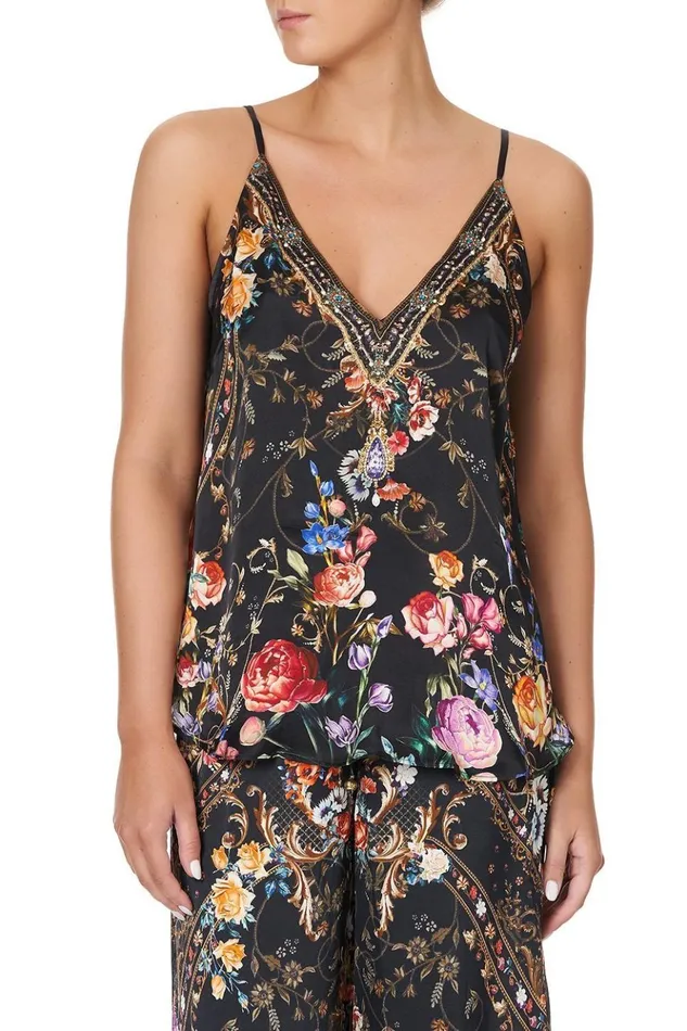 Women Tops Camilla V Neck Cami Blushing Manor