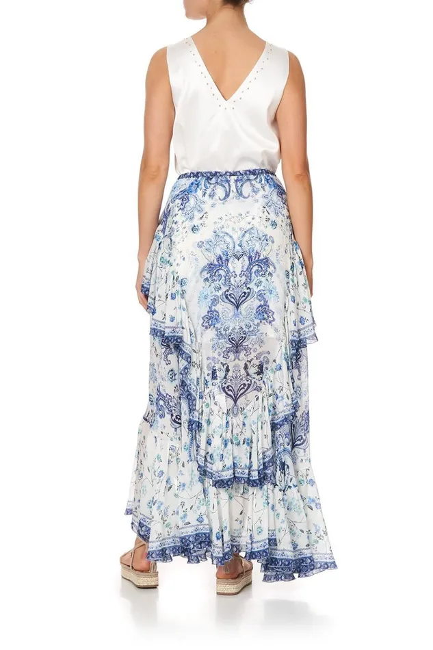 Women Tops Camilla Wide Strap URing Top Solid White