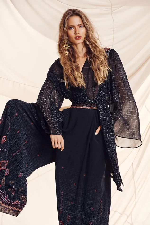 Women Tops Camilla Wrap Blouse With Yoke Mina Mina