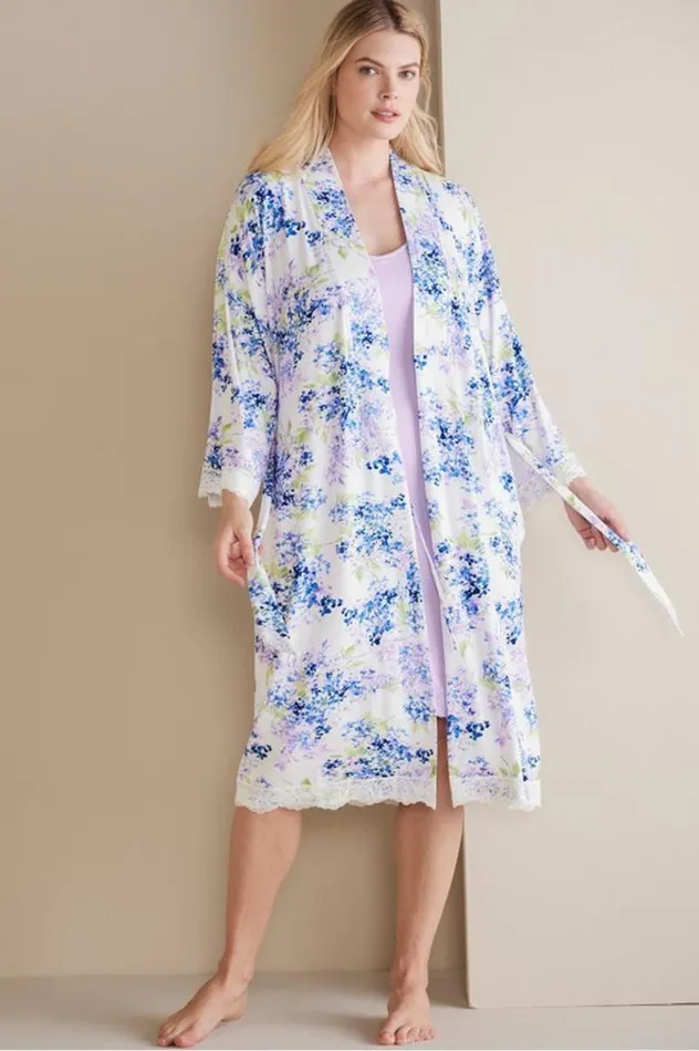 Women Tranquility Bamboo Robe Spring Paisley Soft Surroundings Sleepwear and Lounge Women Tranquility Bamboo Robe Spring Paisley Soft Surroundings Sleepwear and Lounge