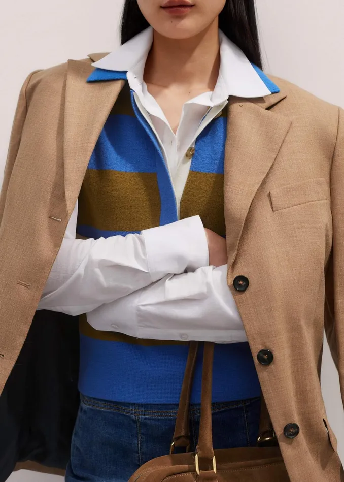 Women Travel Layering Shirt White MEEM