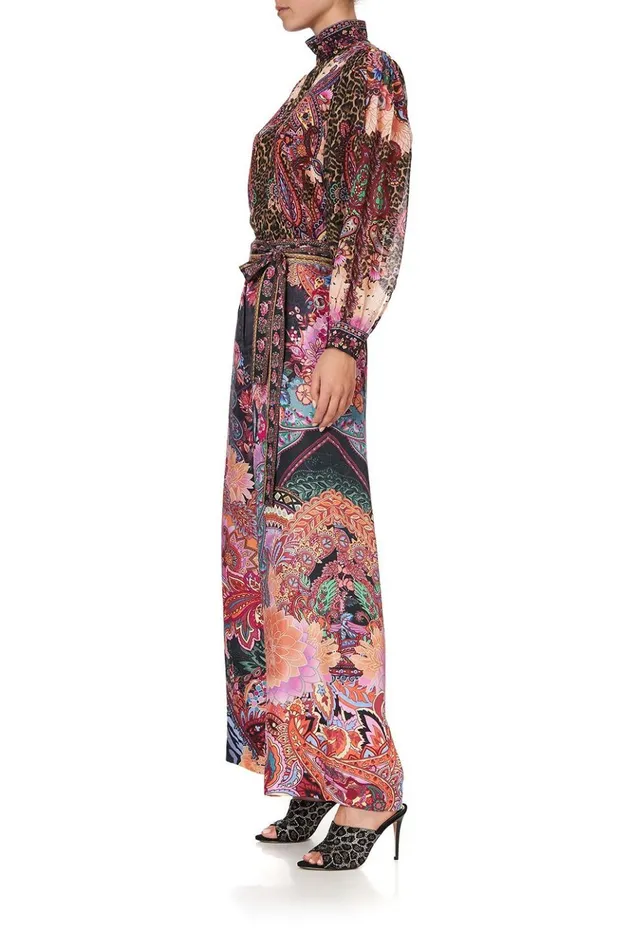 Women Trousers and Leggings Camilla Paperbag Waist Wide Leg Pant Swinging Sixties
