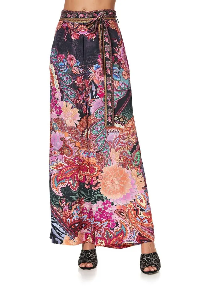 Women Trousers and Leggings Camilla Paperbag Waist Wide Leg Pant Swinging Sixties