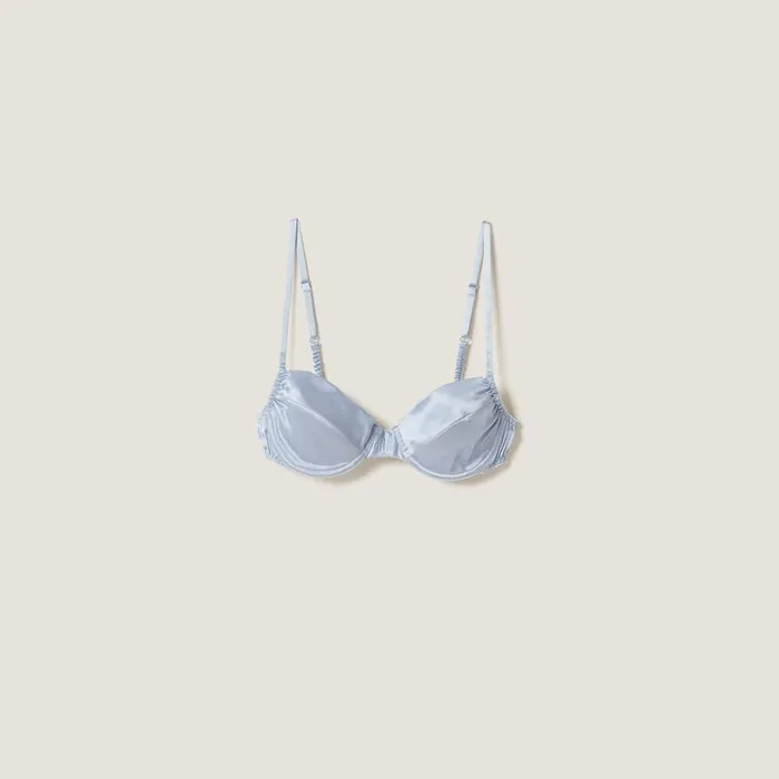Women Underwear And Beachwear Miu Miu Satin Bra Astro