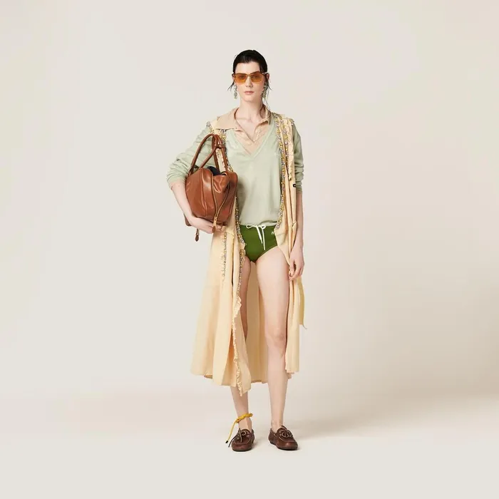 Women Underwear And Beachwear Miu Miu Swimsuit Pistachio Green Women Underwear And Beachwear Miu Miu Swimsuit Pistachio Green