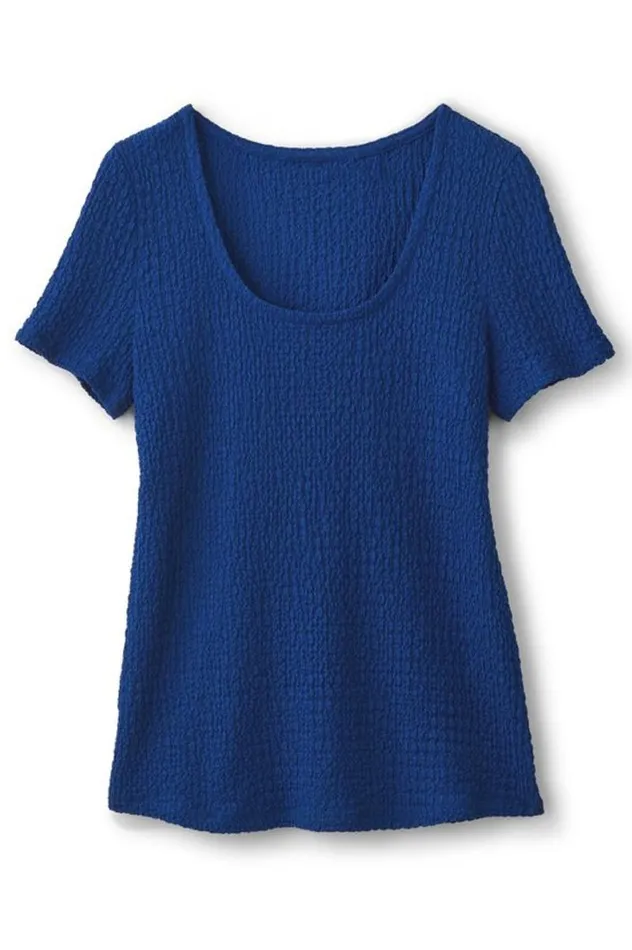 Women Ursula Knit Tee Sapphire Soft Surroundings Tops Women Ursula Knit Tee Sapphire Soft Surroundings Tops