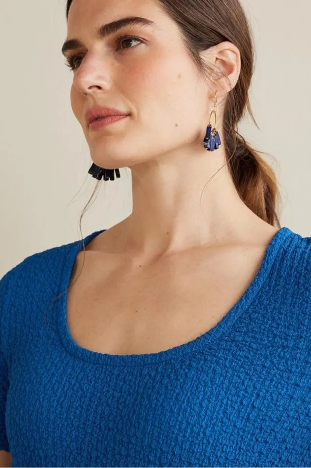 Women Ursula Knit Tee Sapphire Soft Surroundings Tops Women Ursula Knit Tee Sapphire Soft Surroundings Tops