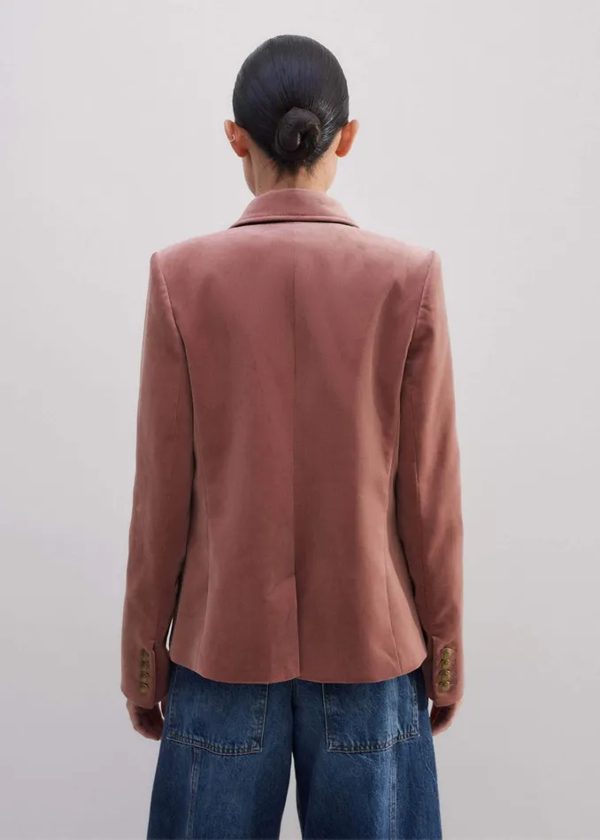 Women Velvet Jacket Smoke Pink MEEM