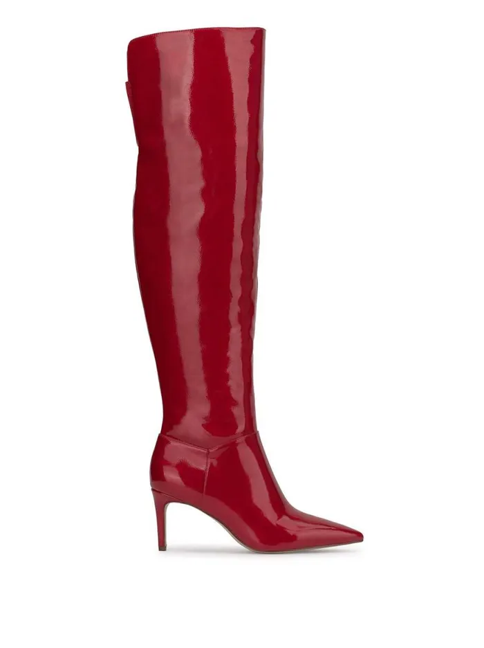 Women Verity Stiletto Boot In Red Muse Jessica Simpson Boots and Booties