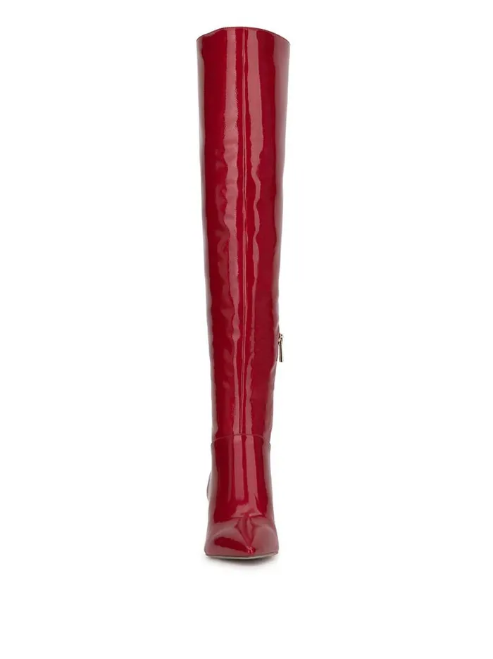 Women Verity Stiletto Boot In Red Muse Jessica Simpson Boots and Booties