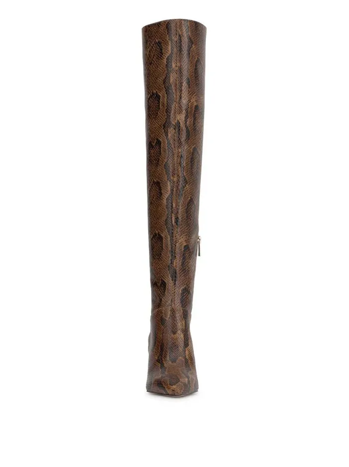 Women Verity Stiletto Boot In Sand Snake Jessica Simpson Boots and Booties
