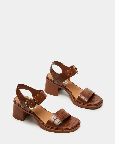 Women VIANNA BROWN CROCODILE Brown Crocodile Steve Madden Sandals Women VIANNA BROWN CROCODILE Brown Crocodile Steve Madden Sandals