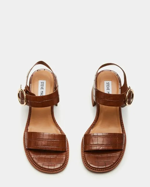 Women VIANNA BROWN CROCODILE Brown Crocodile Steve Madden Sandals Women VIANNA BROWN CROCODILE Brown Crocodile Steve Madden Sandals
