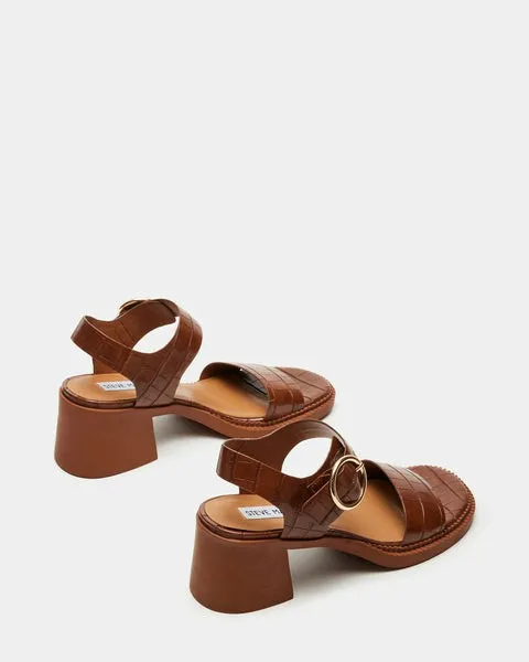 Women VIANNA BROWN CROCODILE Brown Crocodile Steve Madden Sandals Women VIANNA BROWN CROCODILE Brown Crocodile Steve Madden Sandals