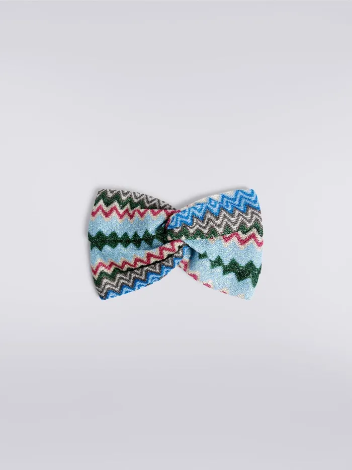 Women Viscose Blend Chevron Band With Lurex Multicoloured Missoni Hair Accessories
