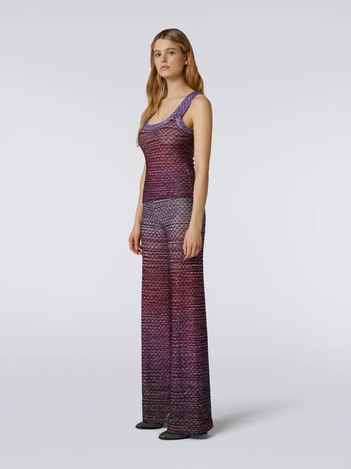Women Viscose Blend Tank Top With Sequins Red Missoni Tshirts And Tops Women Viscose Blend Tank Top With Sequins Red Missoni Tshirts And Tops