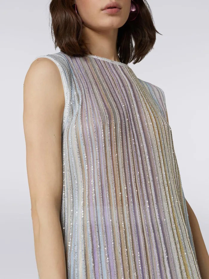 Women Viscose Blend Tank Top With Vertical Stripes And Sequins Multicoloured Missoni Tshirts And Tops Women Viscose Blend Tank Top With Vertical Stripes And Sequins Multicoloured Missoni Tshirts And Tops