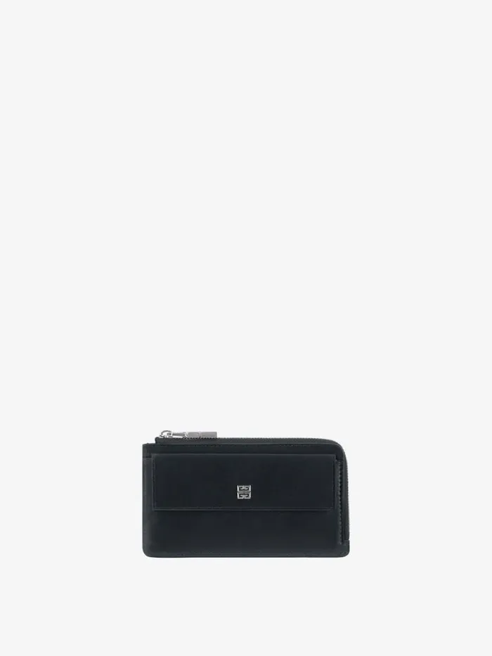 Women Wallets and Card Holders Givenchy 4G Zipped Card Holder In Box Leather Black Women Wallets and Card Holders Givenchy 4G Zipped Card Holder In Box Leather Black
