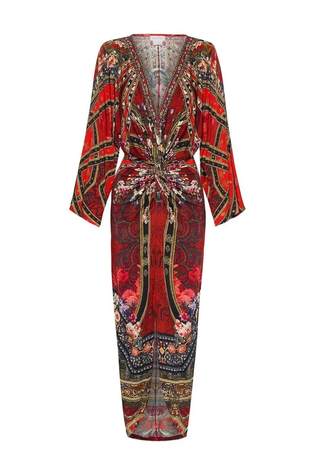 Women Wedding Guest Dresses Camilla Long Split Front Twist Dress Stories Of A Station