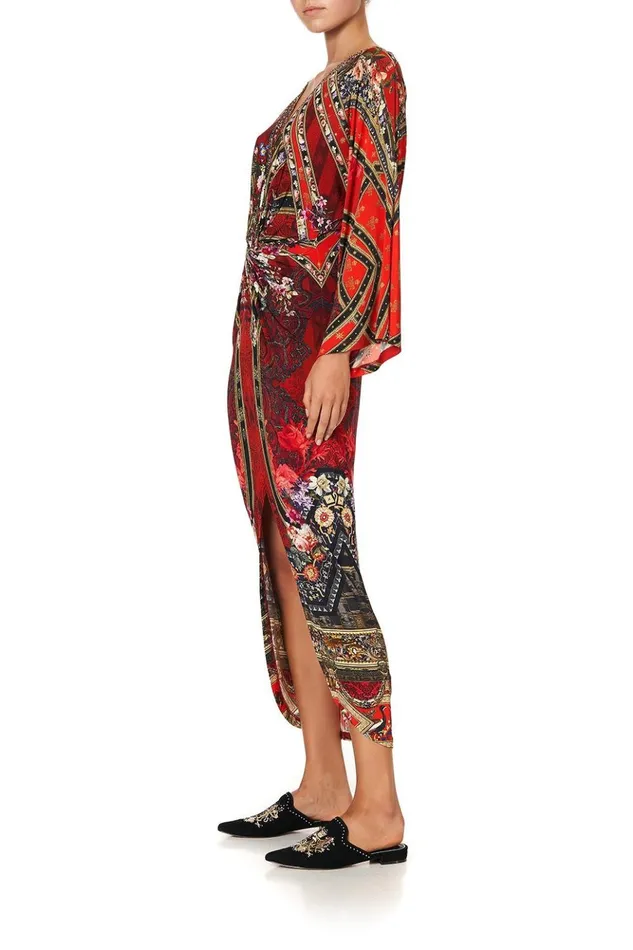 Women Wedding Guest Dresses Camilla Long Split Front Twist Dress Stories Of A Station