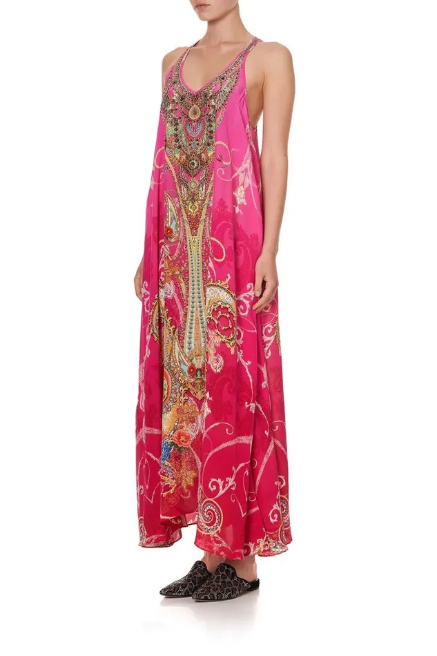Women Wedding Guest Dresses Camilla V Neck Racerback Dress Rainbow Rhythm