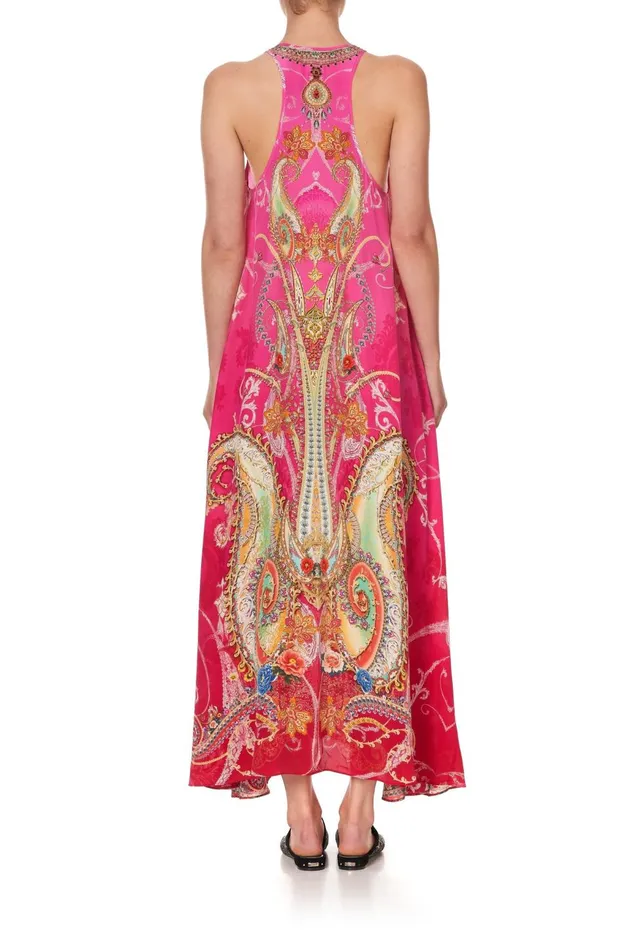Women Wedding Guest Dresses Camilla V Neck Racerback Dress Rainbow Rhythm