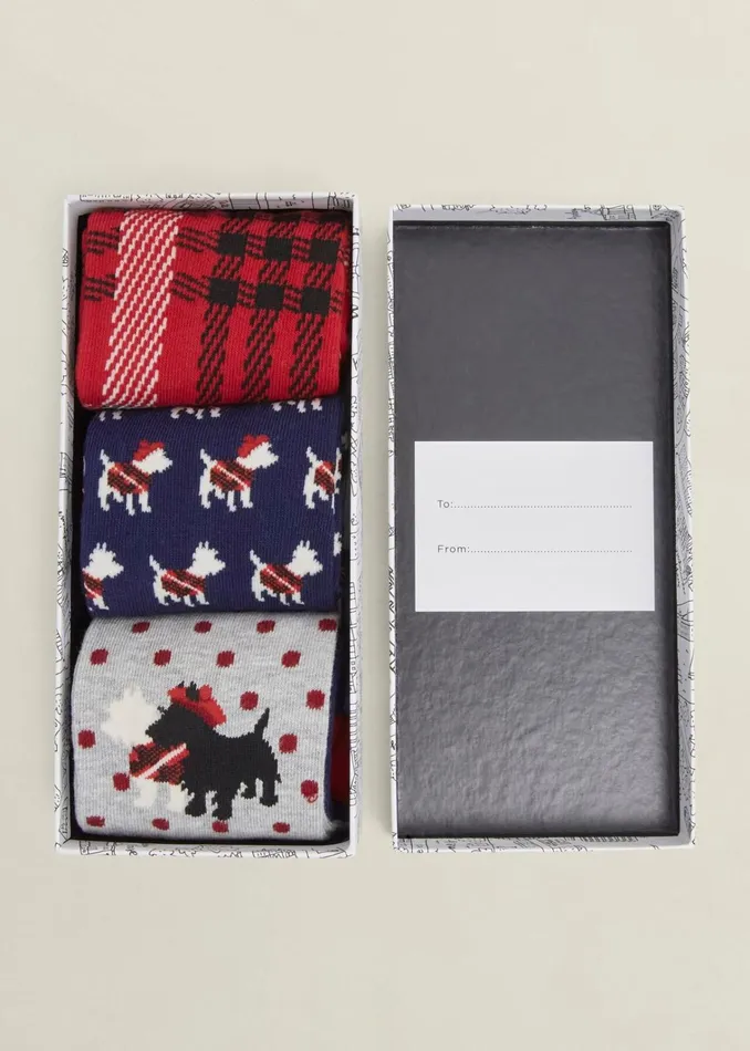 Women Westie Dog Sock Set Multi Hobbs Socks and Tights